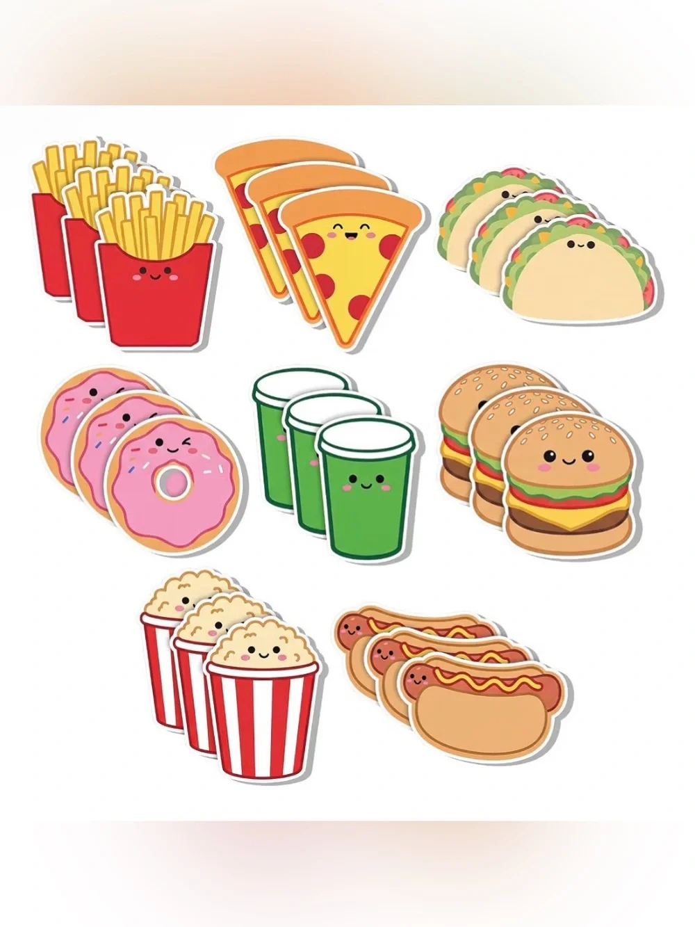 Pick (1) Set Food Sticky Notes 90 Pieces